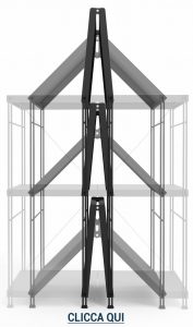 Scaffalatura pieghevole